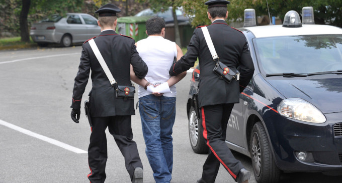 Un arresto da parte dei Carabinieri