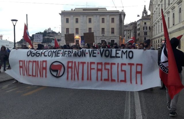 Manifestazione Rete antifascista Ancona