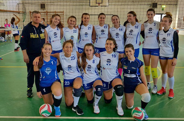 La squadra under 18 della Prima divisione femminile 2017/2018 dell'Us Pallavolo Senigallia