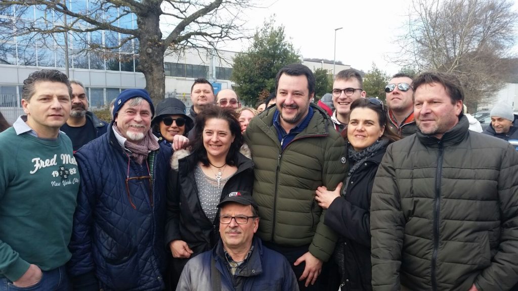 Matteo Salvini a Fabriano