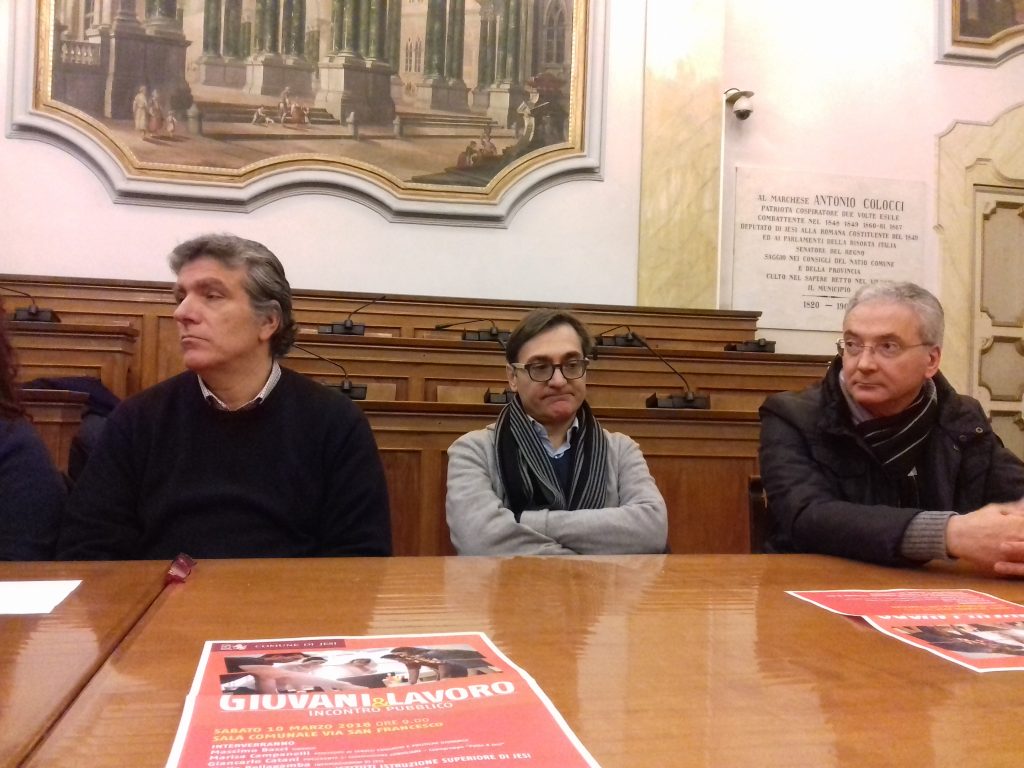 La presentazione dell'iniziativa dedicata all'Orientamento scolastico: da sinistra: Giuliano Grilli, Francesco Savore e Floriano Tittarelli