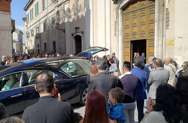 I funerali a Senigallia dell'imprenditore Umberto Pacini detto "Puccio"