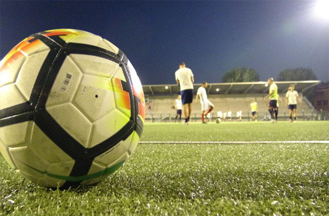 calcio, allenamenti allo stadio Bianchelli di Senigallia