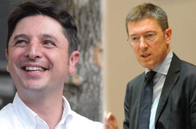 Giovanni Gostoli e Paolo Petrini, i due candidati alla segreteria regionale del Partito Democratico delle Marche