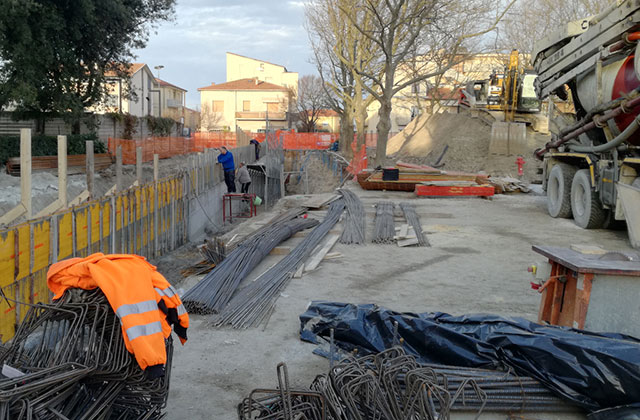 I lavori per il nuovo sottopasso alla Cesanella di Senigallia