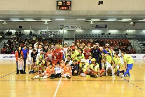Futsal, Italservice e dottori clown in campo al pala Nino Pizza per solidarietà