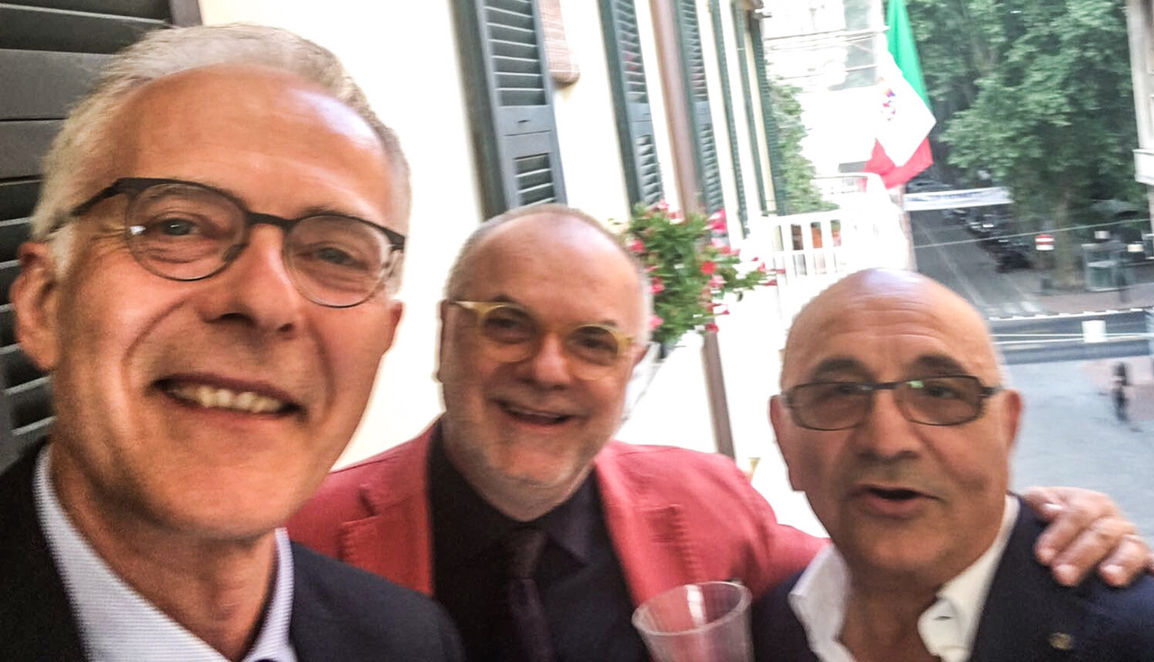 Da sinistra: Sandro Paradisi, Giuliano De Minicis e Tonino Dominici