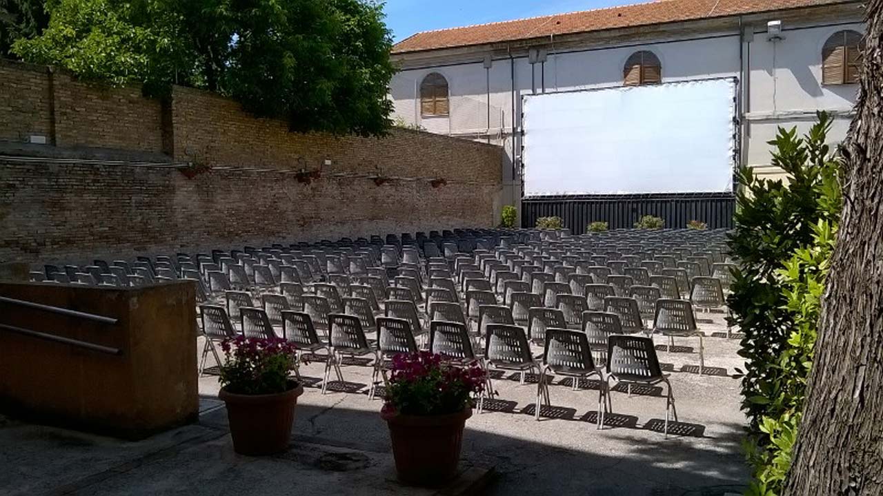 L'arena estiva del cinema Gabbiano di Senigallia