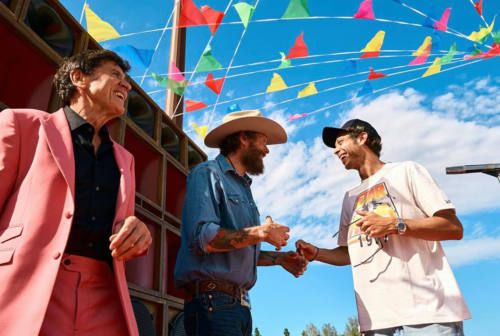 Il ranch di Valentino Rossi è diventato il set del video musicale di Jovanotti e Morandi