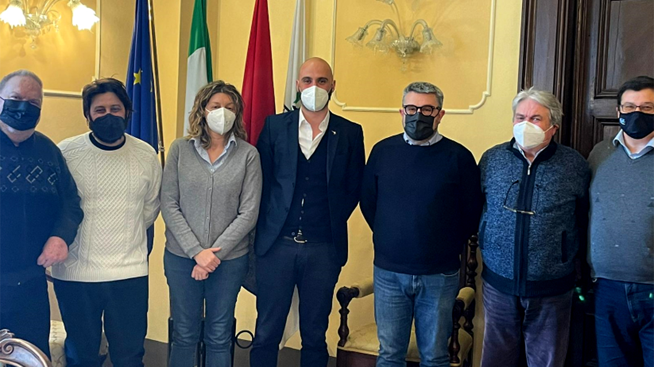 Incontro in Comune a Senigallia tra i rappresentanti locali della Lega, il sindaco Massimo Olivetti e l’onorevole Riccardo Augusto Marchetti