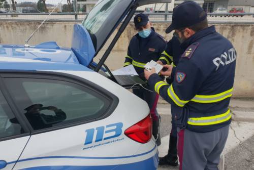 Prevenzione degli incidenti, la Polizia Stradale di Macerata decurta 531 punti a 205 automobilisti