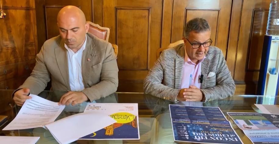 Il sindaco Simone Pugnaloni e l’assessore alla Cultura Mauro Pellegrini
