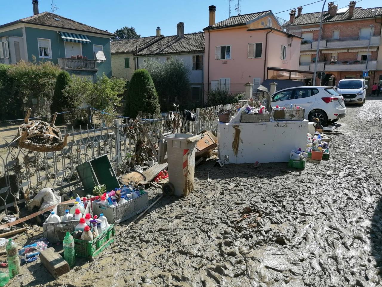 I danni dell'alluvione a Pianello di Ostra