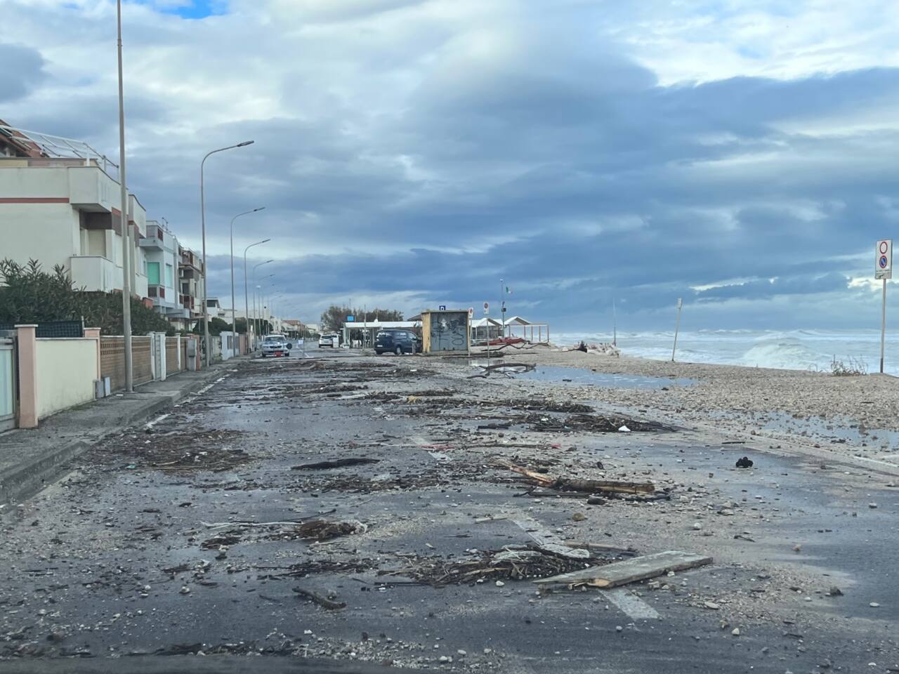 I danni della mareggiata del 21 e 22 novembre 2022 a Marina di Montemarciano
