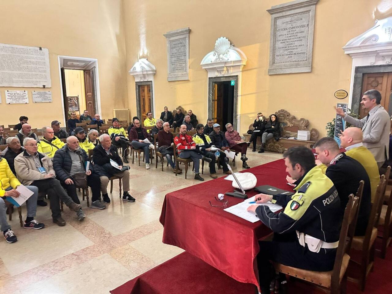 La riunione per l'organizzazione della Tirreno Adriatico a Osimo