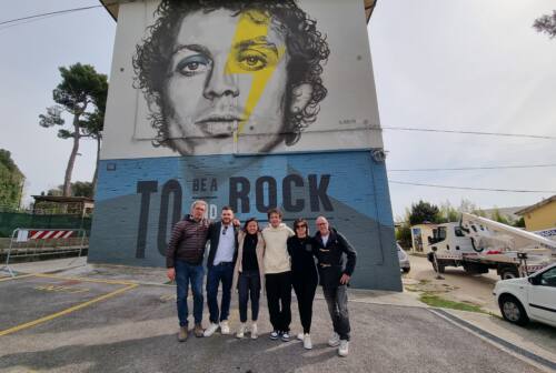 Tavullia, un murale dedicato a Valentino Rossi