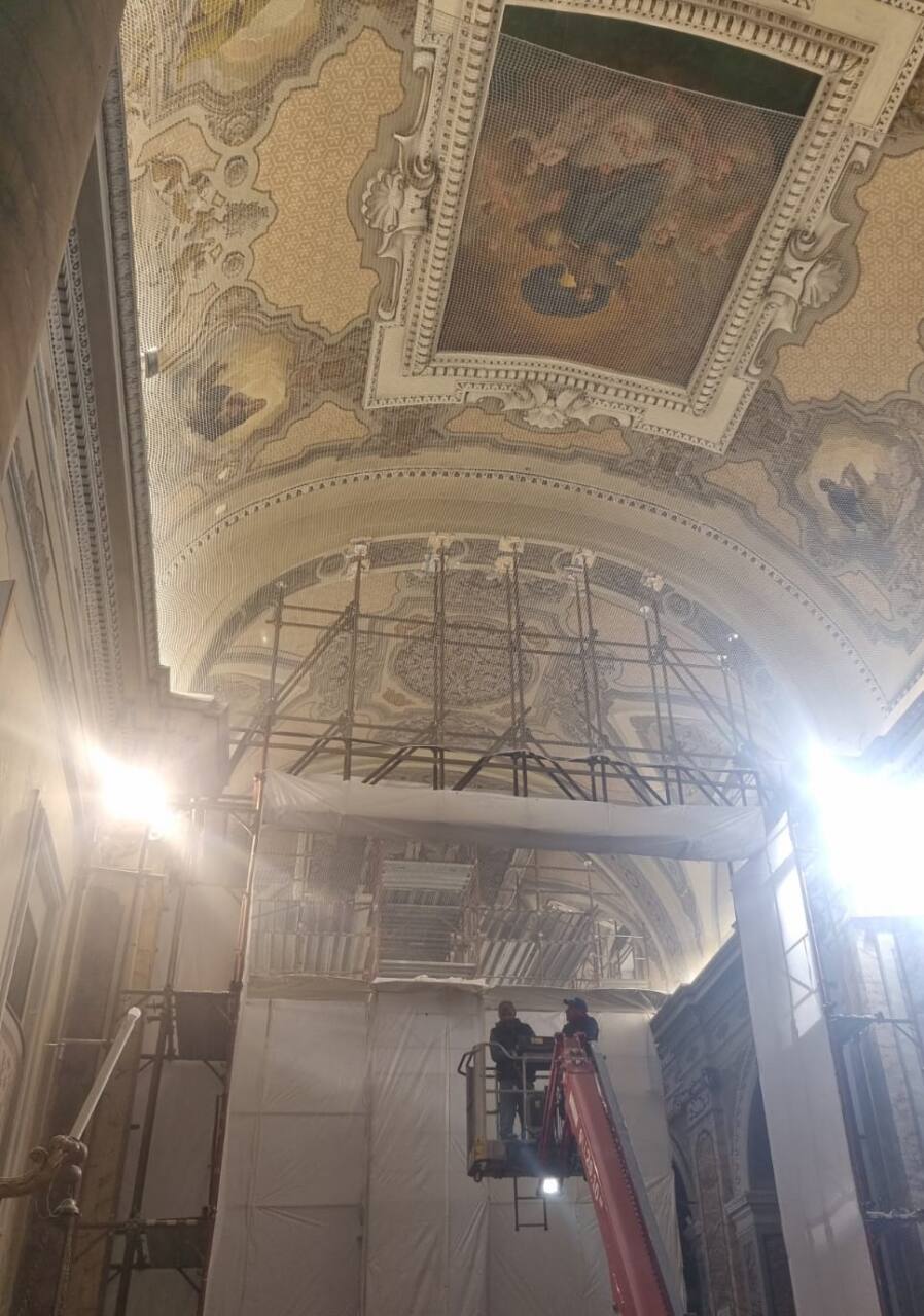 I lavori nella chiesa di San Marco a Osimo