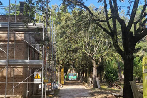 Fermo, proseguono i lavori di recupero del parco di Villa Vitali